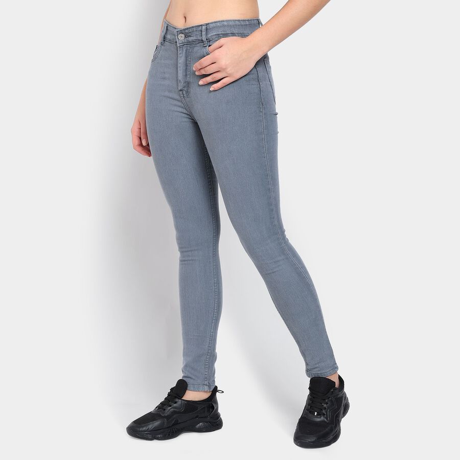 Ladies' Jeans, गहरा ग्रे, large image number null