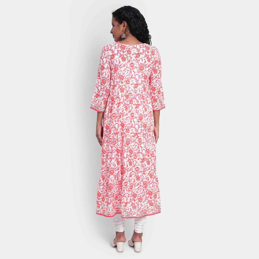Embroidered Kurta, Off White, large image number null