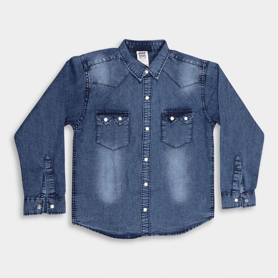Boys' Casual Shirt, हल्का नीला, large image number null