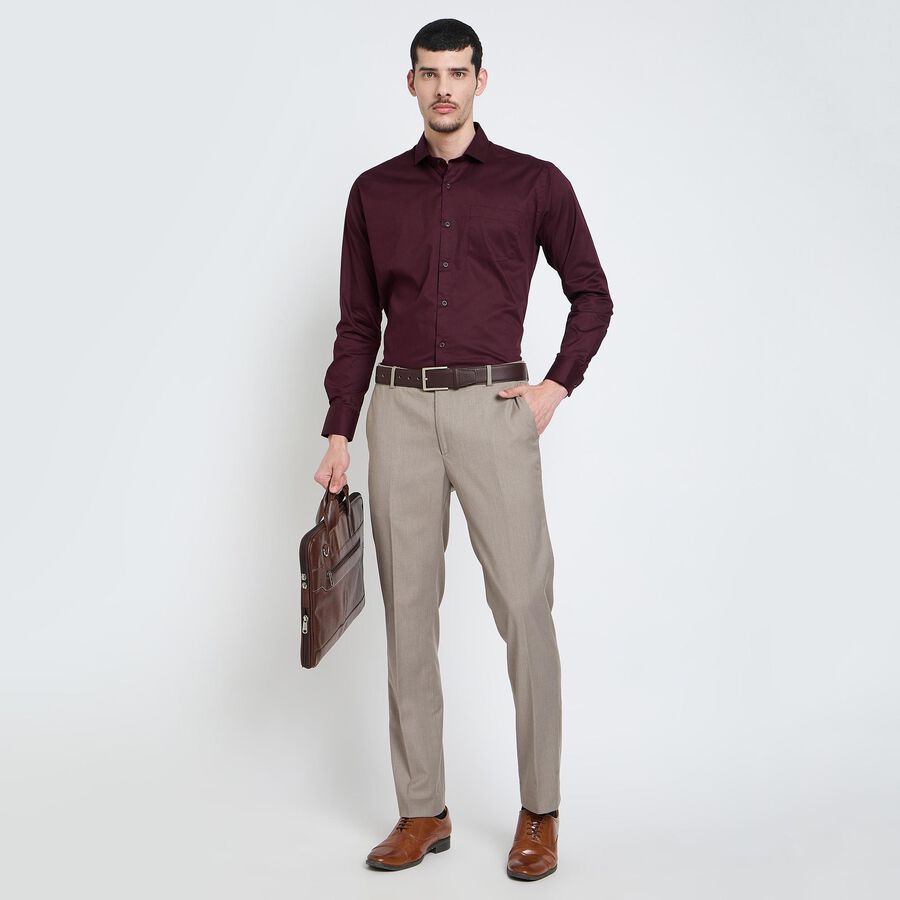 Men's Formal Shirt , वाइन, large image number null