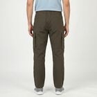 Men's Dark Grey Slim Fit Casual Trousers, गहरा ग्रे, small