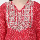Ladies' Ethnic Set , लाल, small image number null