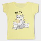 Girls' 100% Cotton T-Shirt , Yellow, small image number null