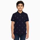 Boys' Half Sleeves T-Shirt, नेवी ब्लू, small image number null