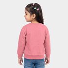 Girls Purple Crew Neck Pullover Sweatshirt, Purple, small