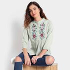 Embellished 3/4th Sleeves Shirt, Light Green, small image number null