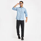 Solid Casual Shirt, Light Blue, small image number null
