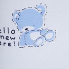 Infants' Cotton Vest, Light Blue, small image number null