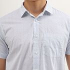 Men's Light Blue Cotton Regular Collar Casual Shirt, हल्का नीला, small image number null