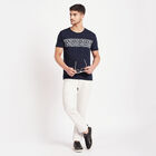 Round Neck T-Shirt, Navy Blue, small image number null