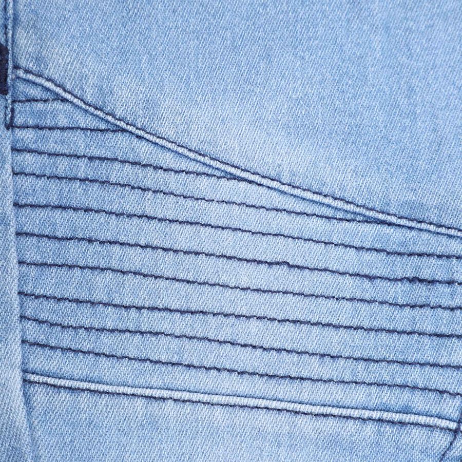 Infants Heavy Wash with Embroidery Rib Waist W Suspende Jogger Fit Jeans, Mid Blue, large image number null