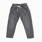 Boys' Muted Charcoal Grey Regular Fit Elastic Waist Jeans, हल्का ग्रे, small image number null
