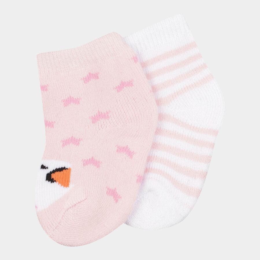 Infants Cotton Socks, Pink, large image number null