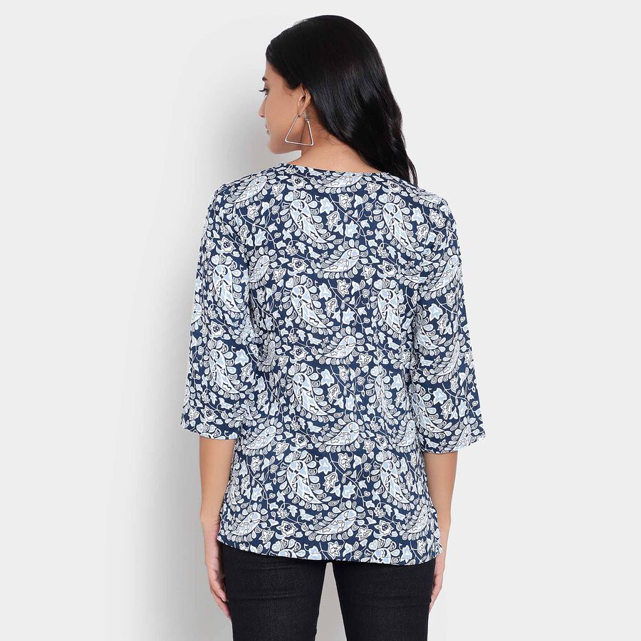 Printed Kurti, Mid Blue, large image number null