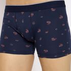 Men's 100% Cotton Trunks, Navy Blue, small