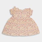 Infant Girls' 100% Cotton Frock , ऑफ व्हाइट, small image number null