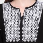 Ladies' 100% Cotton Kurta, काला, small image number null