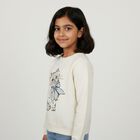 Girls' Sweatshirt, Off White, small image number null