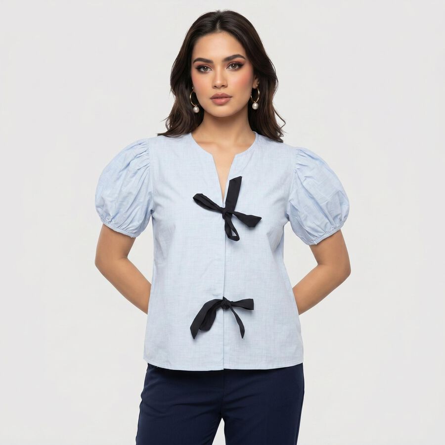 Ladies' Shirt, हल्का नीला, large