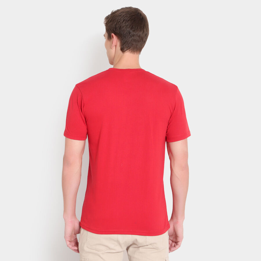 Regular Round Neck T-Shirt, Red, large image number null