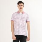 Men's Soft Pink Cotton Polo Collar Casual T-Shirt, Pink, small