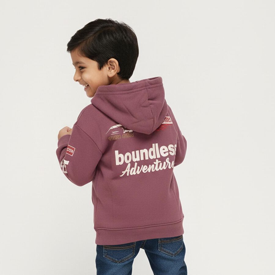 Boys' Sweatshirt, गुलाबी, large image number null