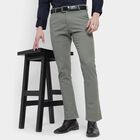 Men's Slim Fit Casual Trousers, Light Green, small image number null