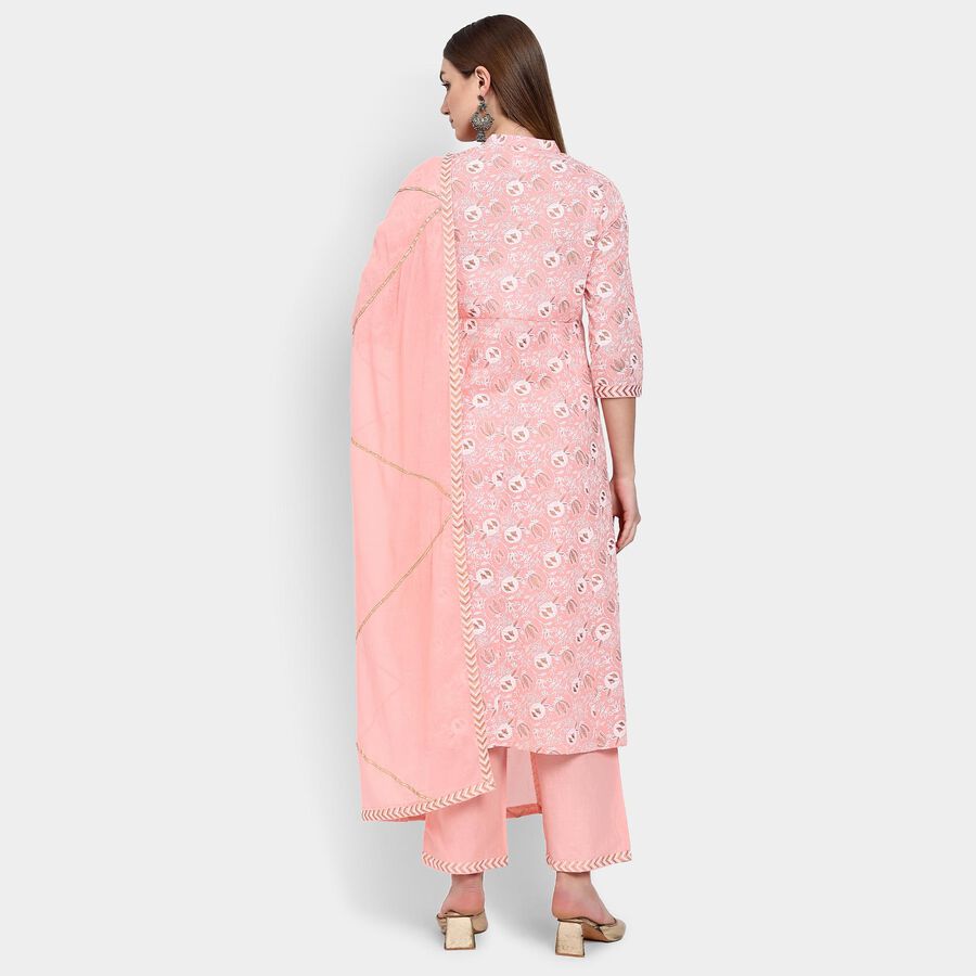 Ladies' 100% Cotton Kurta , हल्का गुलाबी, large image number null