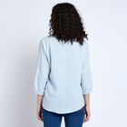 Ladies'  Stripes Shirt, Light Blue, small image number null