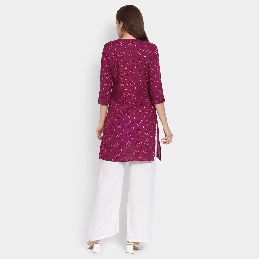 Ladies' Kurta, वाइन, large image number null