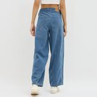 Women's Bleached Blue Regular Fit High-Rise Jeans, Light Blue, small image number null