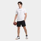 Men's White Crew Neck Raglan Drifit T-Shirt, सफ़ेद, small