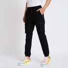 Men's Slim Fit Casual Trousers, Black, small image number null