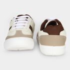 Boys' Brown Lace-Up Sneakers, भूरा, small