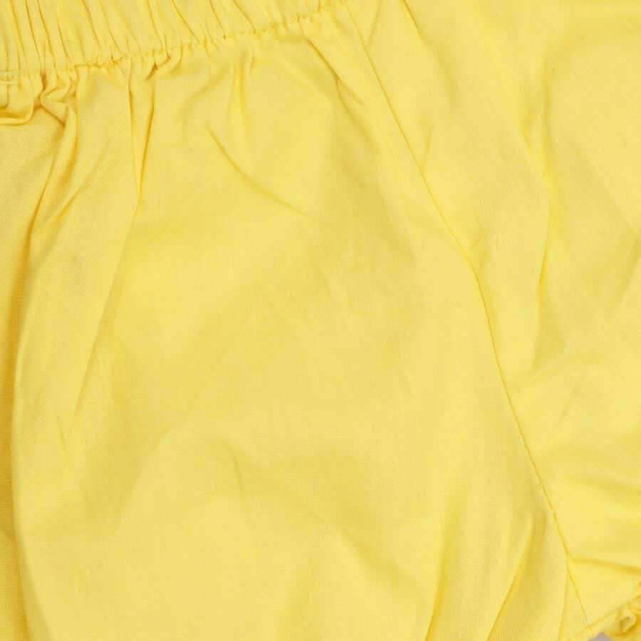 Infant Girls' 100% Cotton Short Set , पीला, large image number null