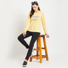 Round Neck Sweatshirt, Yellow, small image number null
