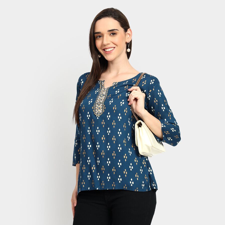 Ladies' Kurti, Mid Blue, large image number null