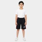 Boys Navy Blue Regular Fit Casual Bermuda Shorts, Navy Blue, small