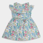 Girls' 100% Cotton Frock, ऑफ व्हाइट, small image number null