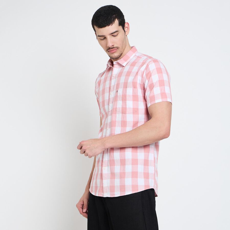 Men's 100% Cotton Casual Shirt , Pink, large image number null