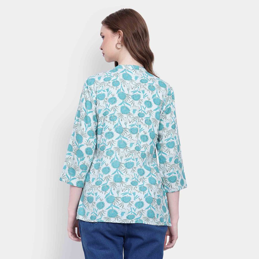 Printed Kurta, Light Blue, large image number null
