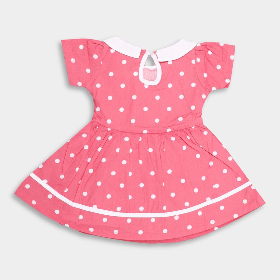 Infants' 100% Cotton Frock , गुलाबी, large image number null