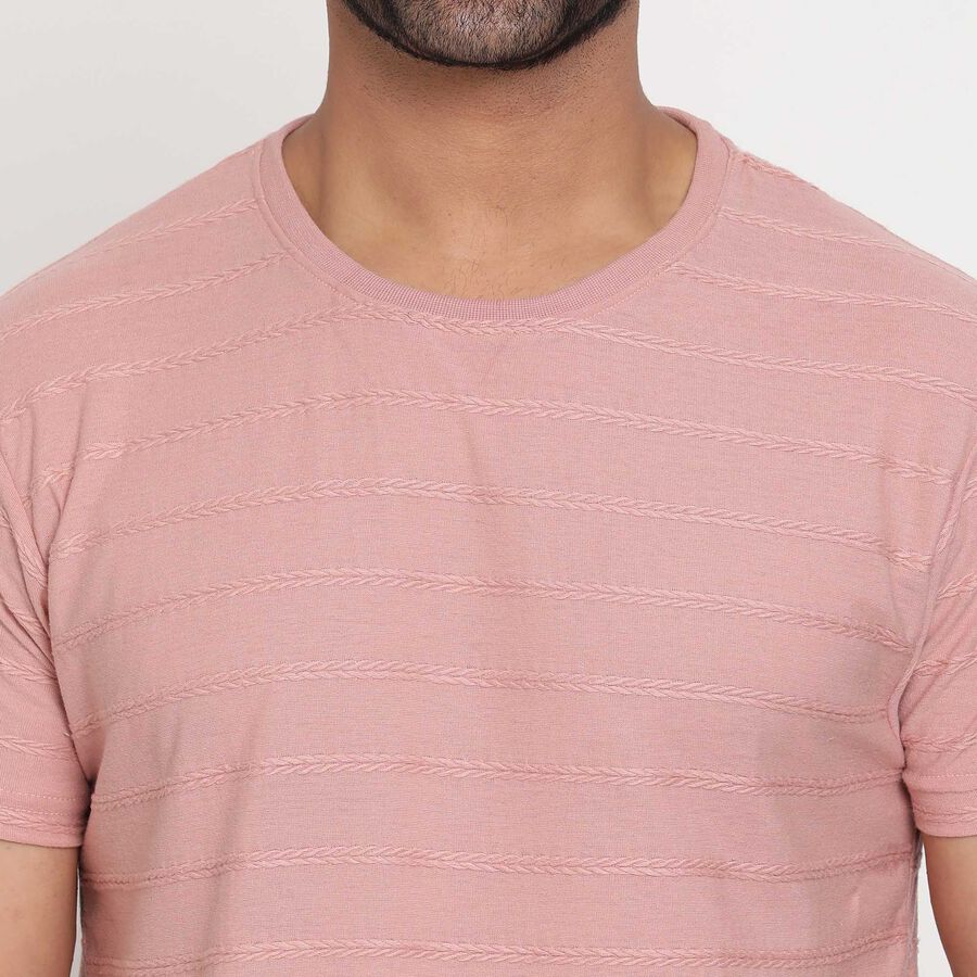 Round Neck T-Shirt, Light Pink, large image number null