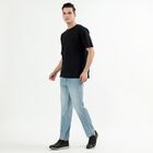 Men's Light Blue Straight Fit Jeans, Light Blue, small image number null