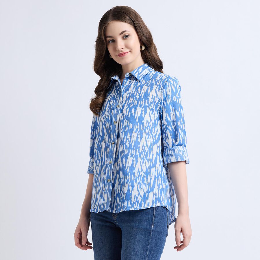 Ladies' Shirt , गहरा नीला, large image number null