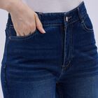 Ladies' 100% Cotton Jeans, Mid Blue, small image number null