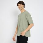 Men's Round Neck Half Sleeves T-Shirt , हल्का हरा, small