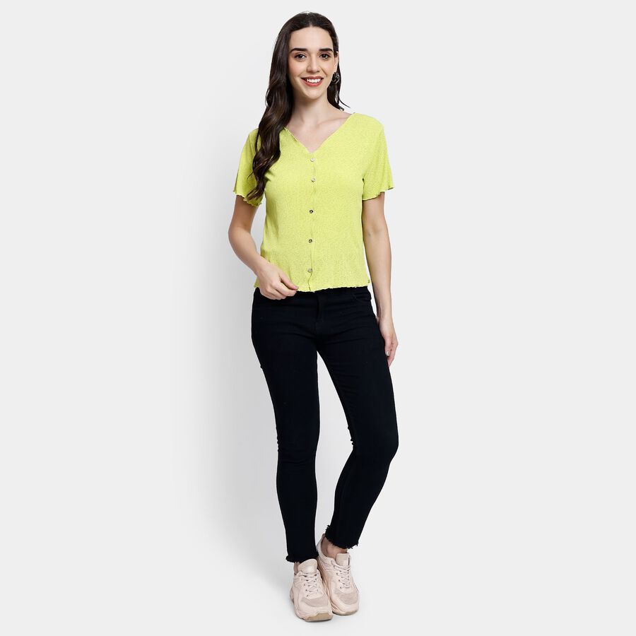 Ladies'  Crop  Top, Light Green, large image number null
