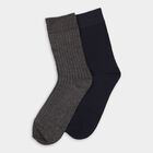 Men's Socks (Pack of 2), Melange Blue, small