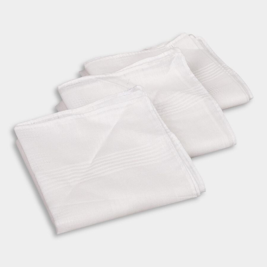 Men's Hanky , सफ़ेद, large image number null